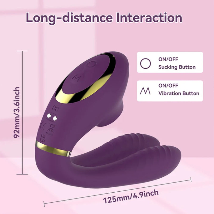 APP U-shaped Wearable Vibrator with Rotation Function