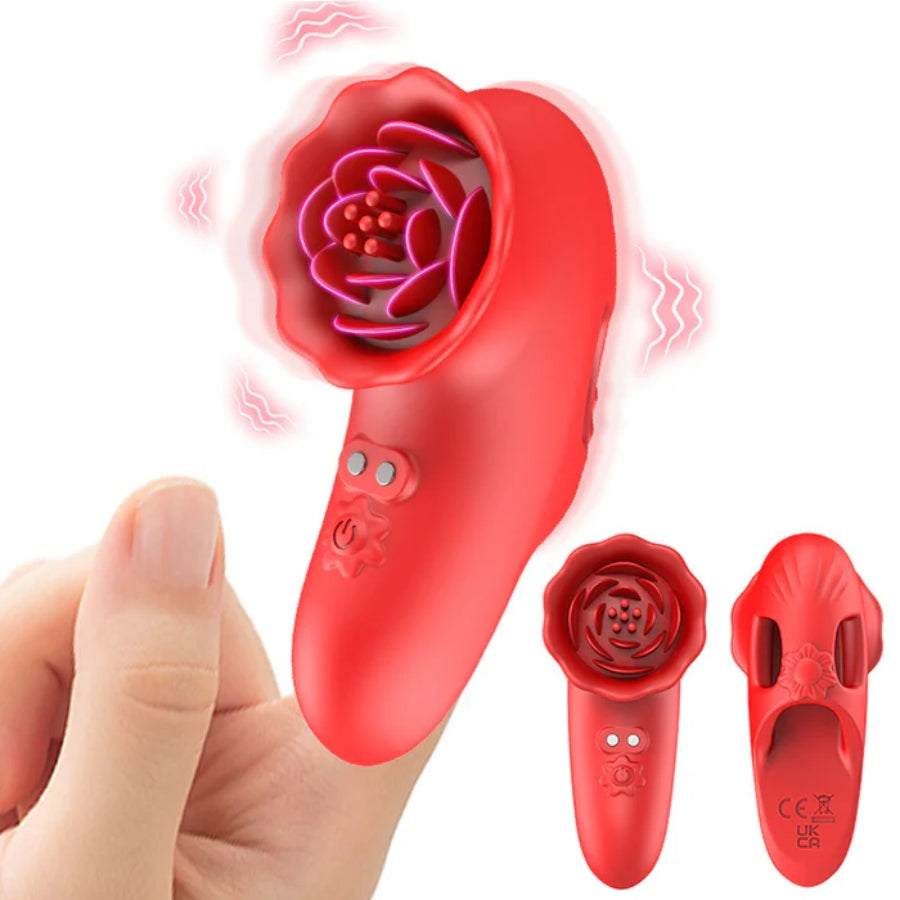 The Fingertip Rose Finger Vibrator