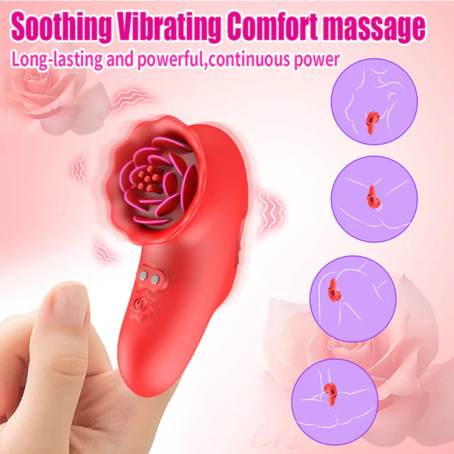The Fingertip Rose Finger Vibrator