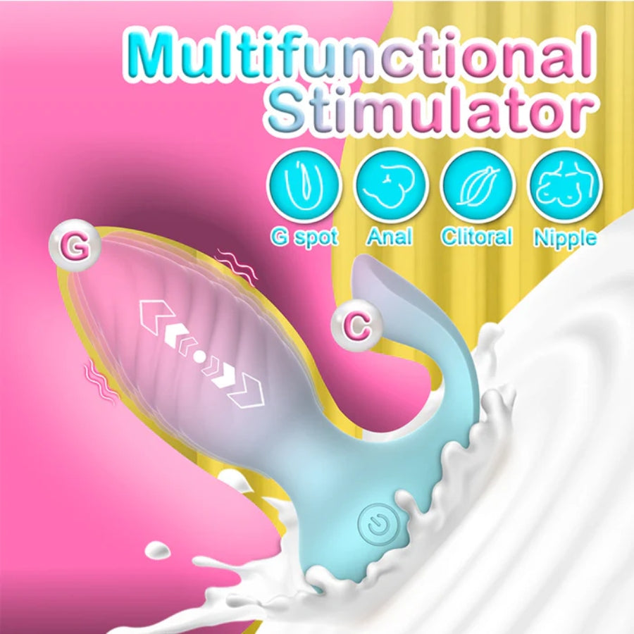 The Remote Control Colored Vibrating Butt Plug