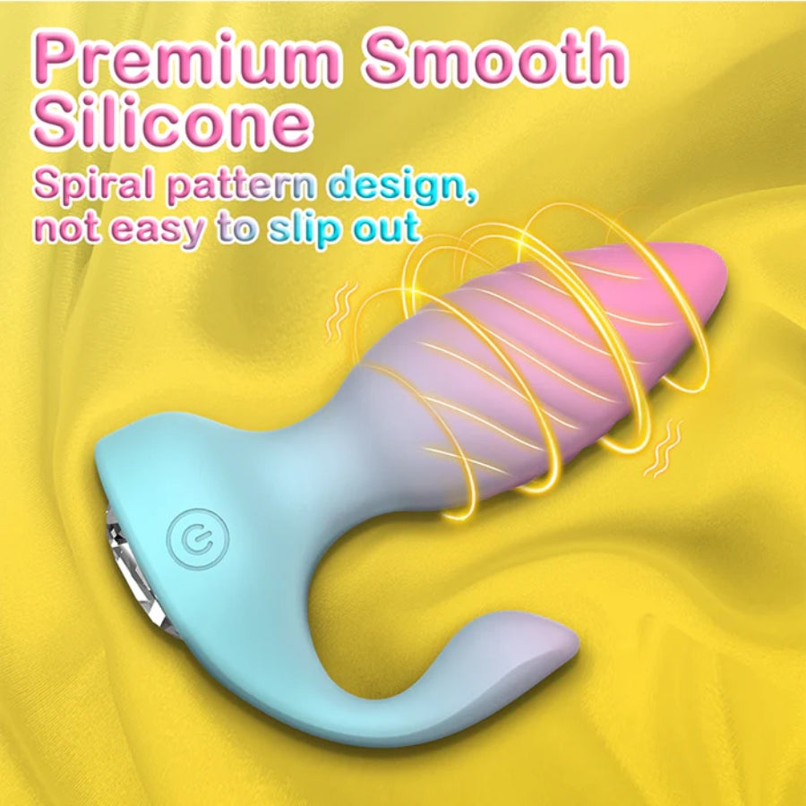 The Remote Control Colored Vibrating Butt Plug
