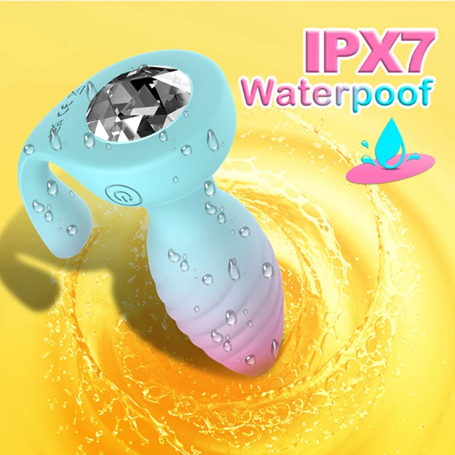The Remote Control Colored Vibrating Butt Plug