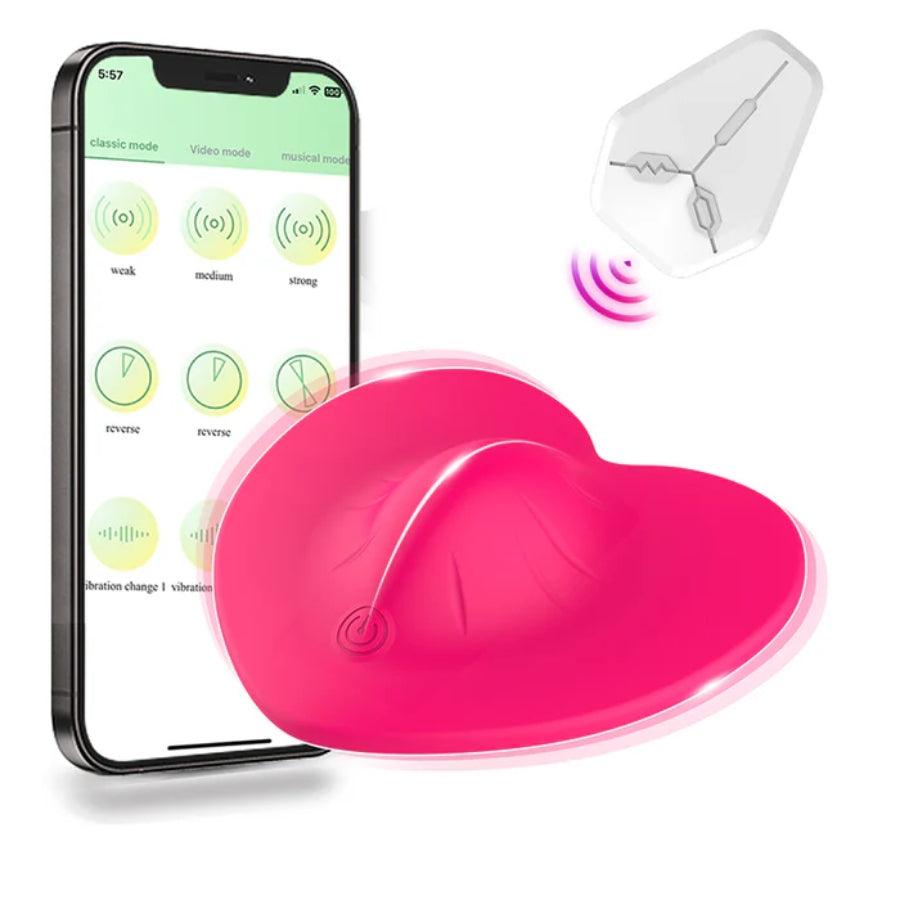 APP Vibrating Silicone Pad Love Egg Vibrator β Compact Design with 10 Vibration Modes