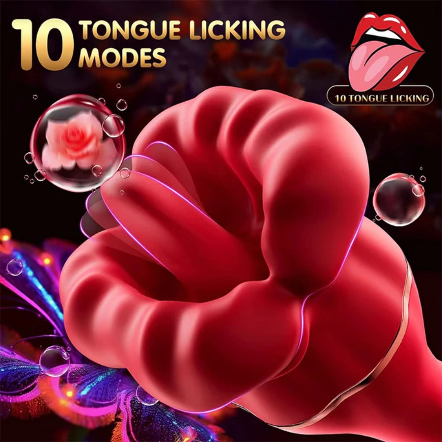 The Double-head Tongue Licking G-spot Vibrator