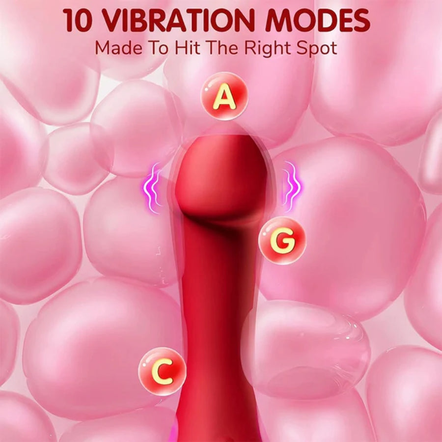 The Double-head Tongue Licking G-spot Vibrator