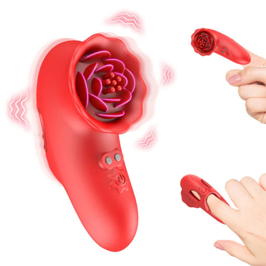 The Fingertip Rose Finger Vibrator