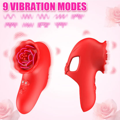 The Fingertip Rose Finger Vibrator