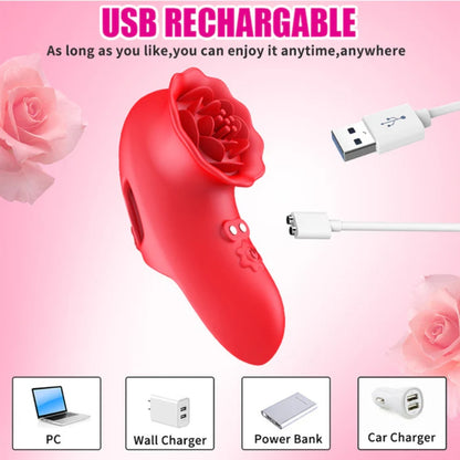 The Fingertip Rose Finger Vibrator