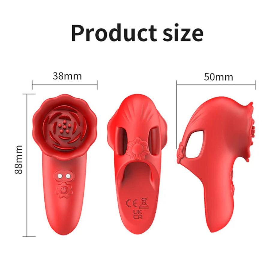 The Fingertip Rose Finger Vibrator