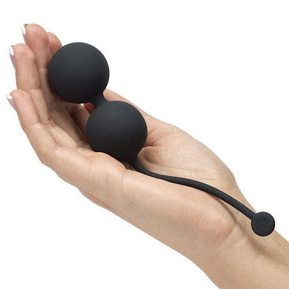 Fifty Shades of Grey Tighten & Tense silicone jiggle balls with retail packaging.